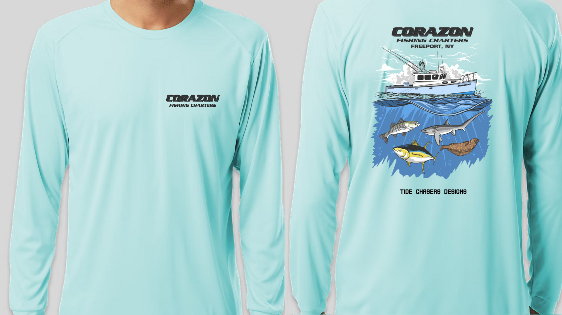 Corazon Fishing Charters Long Sleeve – Set The Hook Fishing Gear